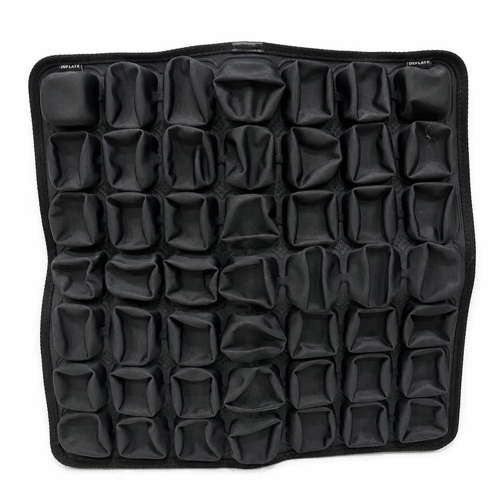 Inflatable Air Seat Cushion Portable Adjustable Chair Pad Black TPU Lycra